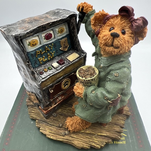 2002 Boyds Bears Figurine "Always a Winner", #228396 Estella-Slotsaluck - Picture 1 of 11